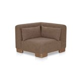 June Dark Brown Corner Chair by Moe's Home at Eve Furniture