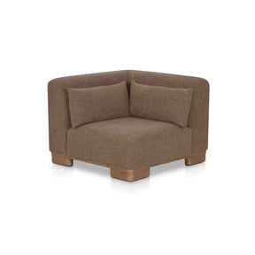 June Dark Brown Corner Chair by Moe's Home at Eve Furniture