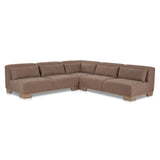 June Dark Brown Corner Modular Sectional by MOES at Eve Furniture