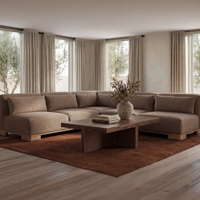 June Dark Brown Corner Modular Sectional by MOES at Eve Furniture