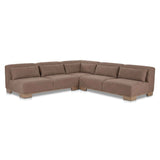 June Dark Brown Corner Modular Sectional by Moe's Home at Eve Furniture