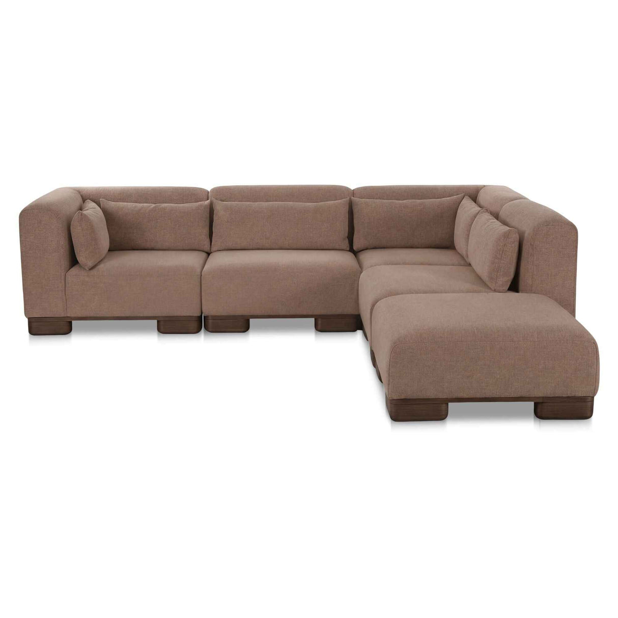 June Dark Brown Dream Modular Sectional by Moe's Home at Eve Furniture