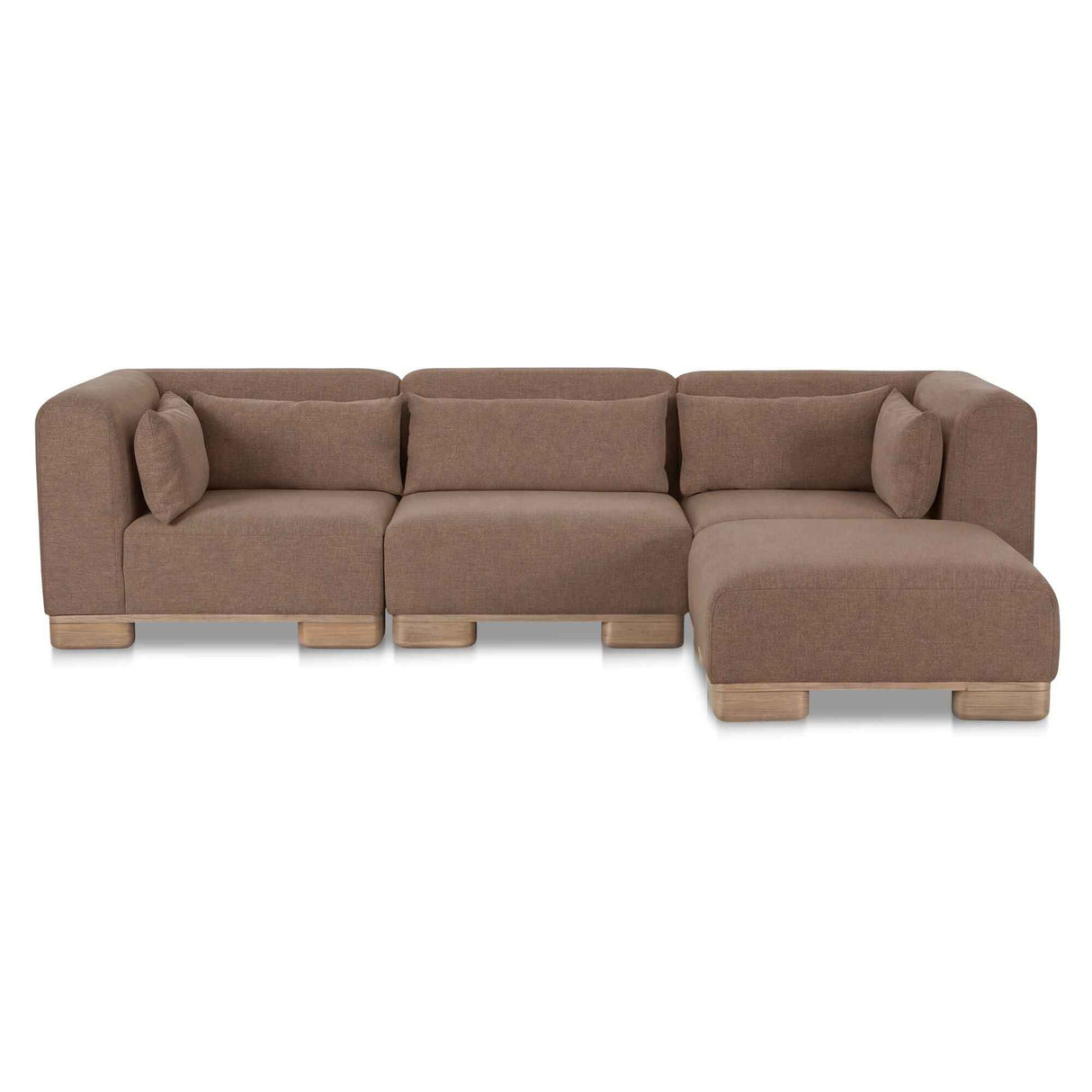 June Dark Brown Lounge Modular Sectional by Moe's Home at Eve Furniture