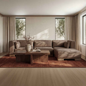 June Dark Brown Lounge Modular Sectional by Moe's Home at Eve Furniture