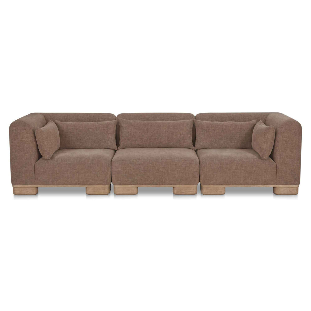 June Dark Brown Modular Sofa by Moe's Home at Eve Furniture