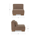 June Dark Brown Slipper Chair by MOES at Eve Furniture