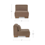 June Dark Brown Slipper Chair by Moe's Home at Eve Furniture