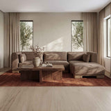 June Dark Brown Slipper Chair by Moe's Home at Eve Furniture