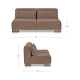 June Dark Brown Sofa by MOES at Eve Furniture