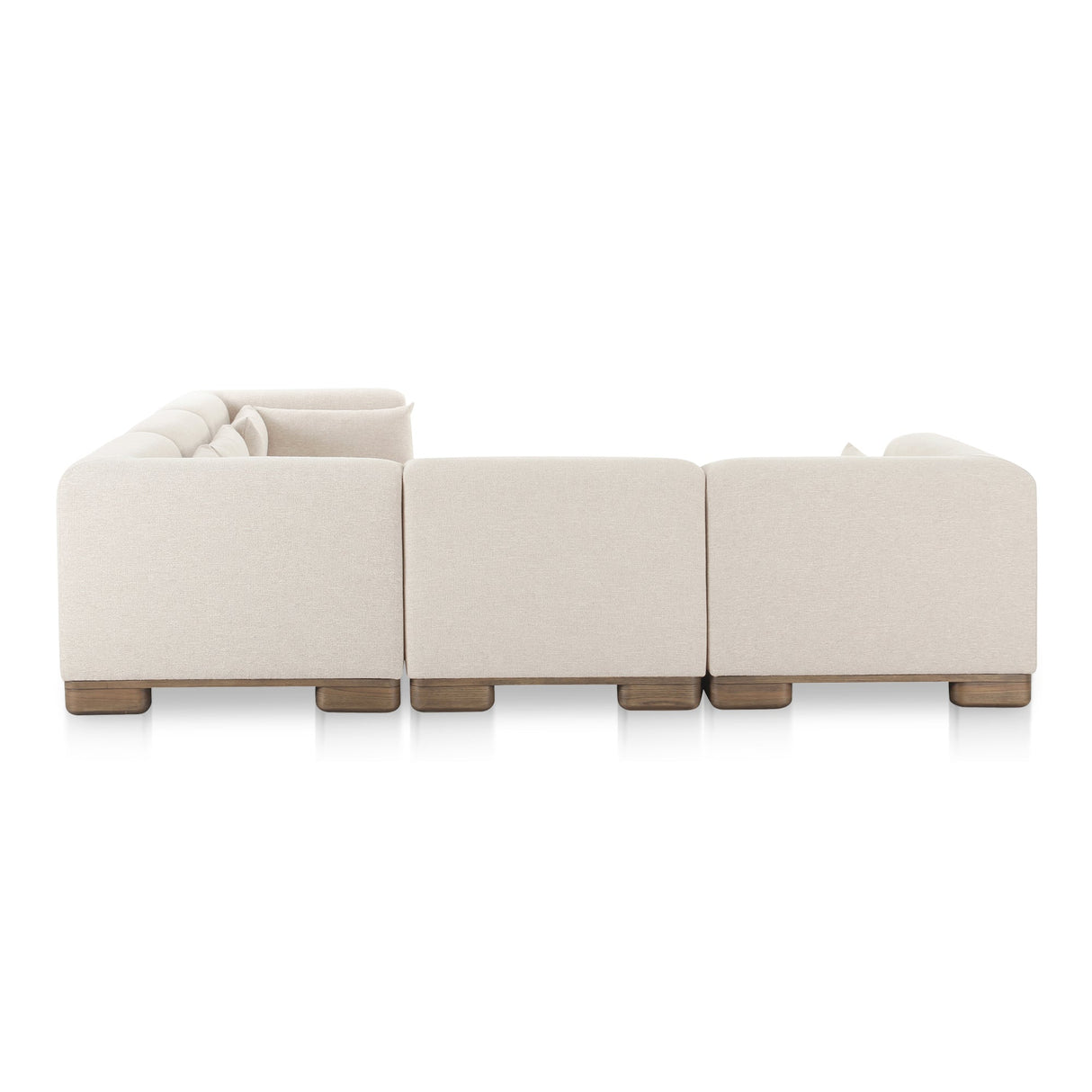 June Oatmeal Classic L Shaped Modular Sectional by MOES at Eve Furniture