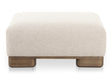 June Oatmeal Ottoman by MOES at Eve Furniture