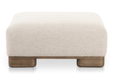 June Oatmeal Ottoman by MOES at Eve Furniture