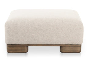 June Oatmeal Ottoman by MOES at Eve Furniture