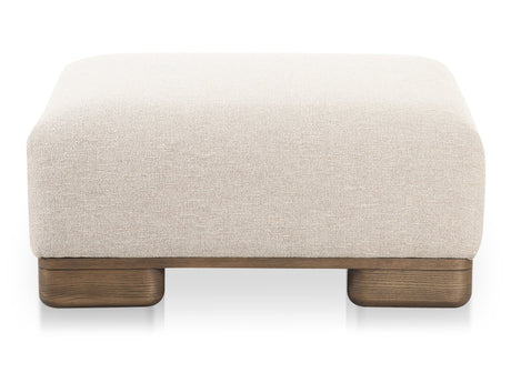 June Oatmeal Ottoman by MOES at Eve Furniture