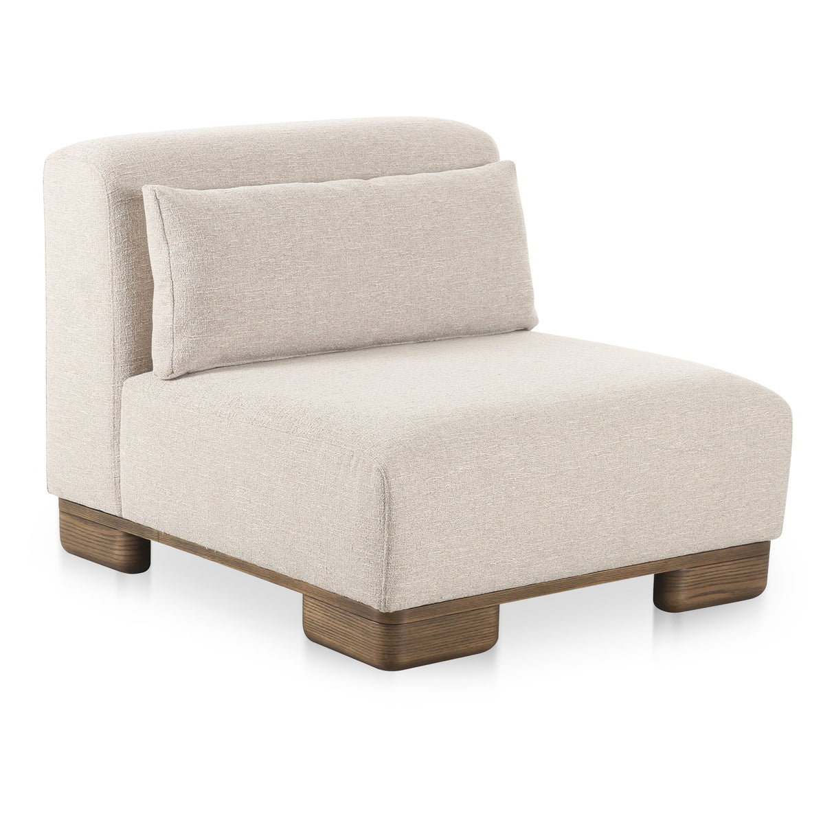 June Oatmeal Slipper Chair by MOES at Eve Furniture