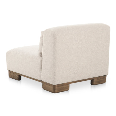 June Oatmeal Slipper Chair by MOES at Eve Furniture