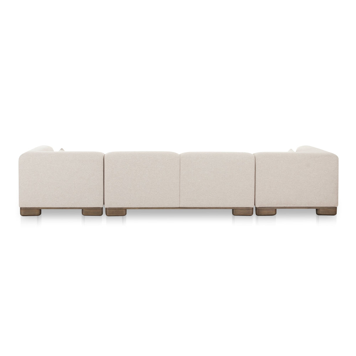 June Oatmeal U Shaped Modular Sectional by MOES at Eve Furniture