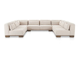 June Oatmeal U Shaped Modular Sectional by MOES at Eve Furniture