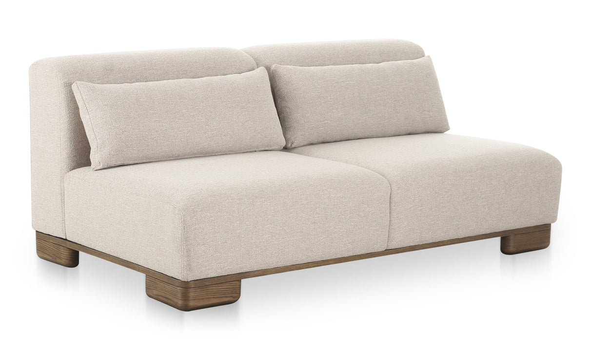 June Sofa Oatmeal by Moe's Home at Eve Furniture