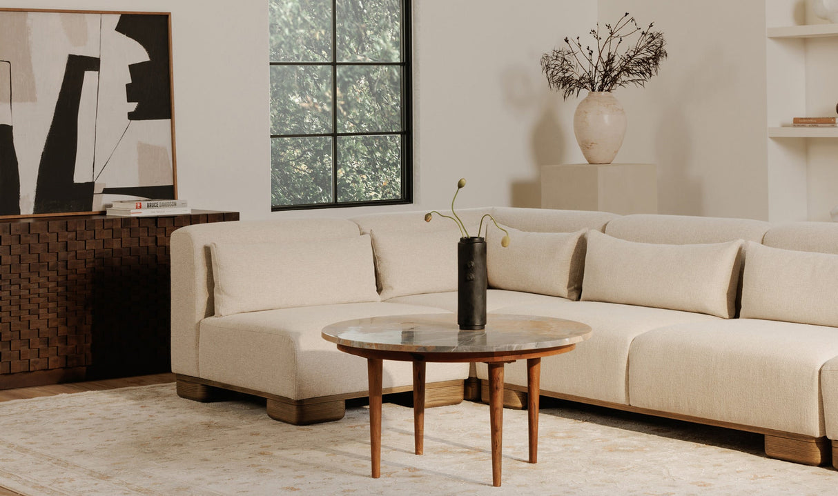 June Sofa Oatmeal by Moe's Home at Eve Furniture