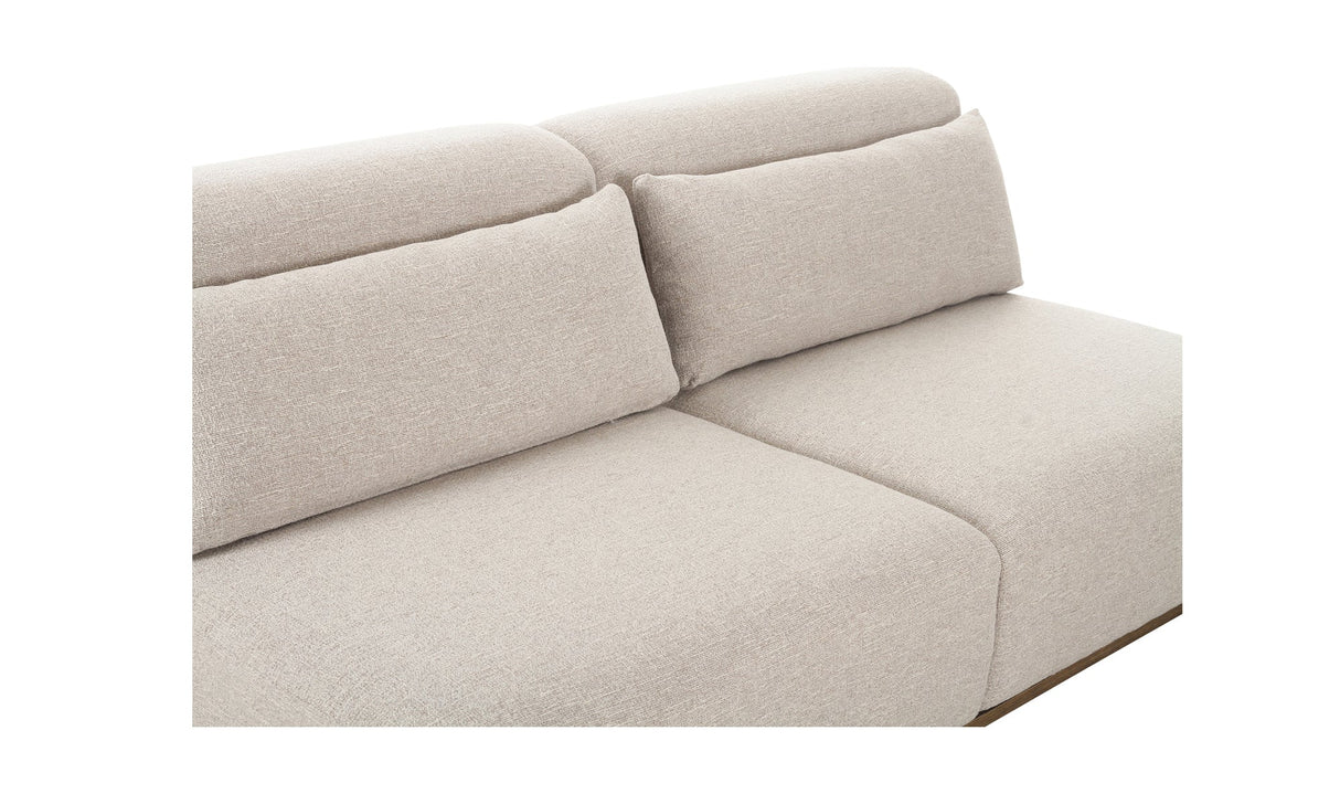 June Sofa Oatmeal by Moe's Home at Eve Furniture