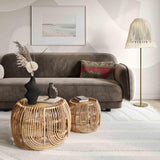 June White Floor Lamp by TOV Furniture at Eve Furniture