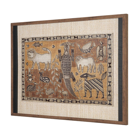 Jungle Harmony by Mercana Studio Hand Embelished Textured Framed Artwork Matted under Glass by Mercana at Eve Furniture