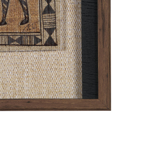 Jungle Harmony by Mercana Studio Hand Embelished Textured Framed Artwork Matted under Glass by Mercana at Eve Furniture