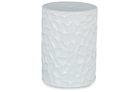 Jungrove White Stool by Ashley at Eve Furniture