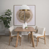Juniper 24" Round White Dome Pendant Light by Mercana at Eve Furniture