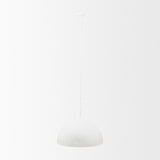 Juniper 36" Round White Dome Pendant Light by Mercana at Eve Furniture