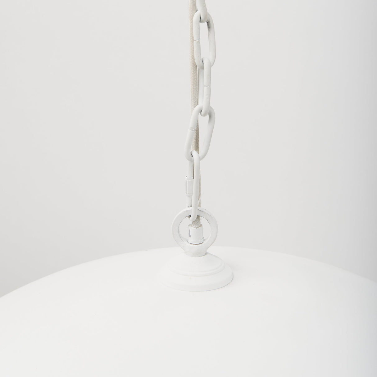 Juniper 36" Round White Dome Pendant Light by Mercana at Eve Furniture