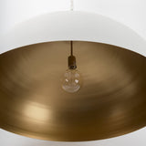 Juniper 36" Round White Dome Pendant Light by Mercana at Eve Furniture
