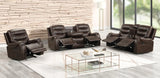 Juniper Brown Oversized 3-Piece Reclining Living Room Set by Happy Homes at Eve Furniture
