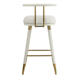 Juniper Performance Vegan Leather Stool by TOV Furniture at Eve Furniture