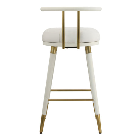 Juniper Performance Vegan Leather Stool by TOV Furniture at Eve Furniture