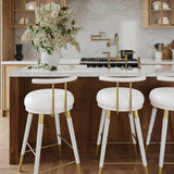 Juniper Performance Vegan Leather Stool by TOV Furniture at Eve Furniture