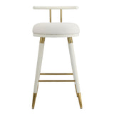 Juniper Performance Vegan Leather Stool by TOV Furniture at Eve Furniture