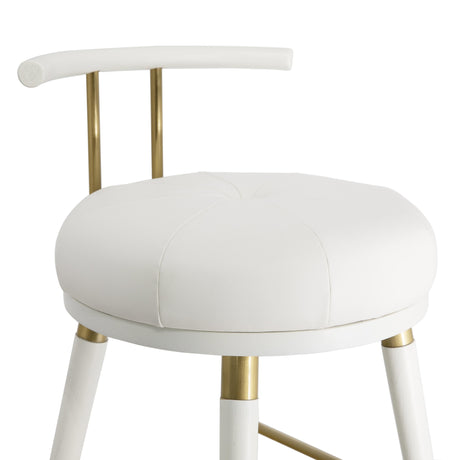Juniper Performance Vegan Leather Stool by TOV Furniture at Eve Furniture