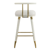 Juniper Performance Vegan Leather Stool by TOV Furniture at Eve Furniture