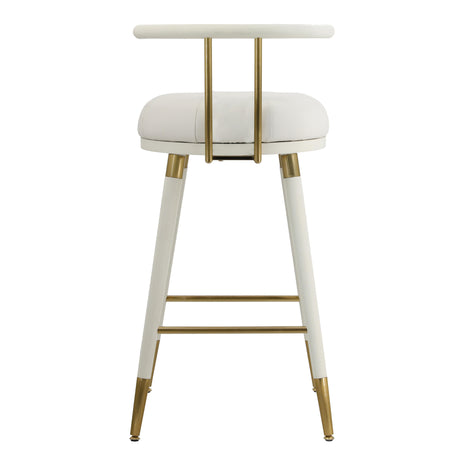 Juniper Performance Vegan Leather Stool by TOV Furniture at Eve Furniture