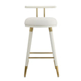 Juniper Performance Vegan Leather Stool by TOV Furniture at Eve Furniture