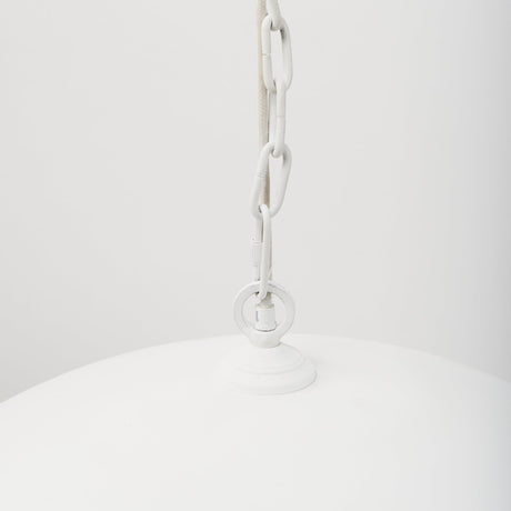 Juniper Round White Dome Pendant Light by Mercana at Eve Furniture