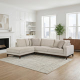 Juniper Taupe Chenille 2-Piece Sectional with Left Chaise by Homelegance at Eve Furniture