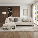 Juniper Taupe Chenille 2-Piece Sectional with Left Chaise by Homelegance at Eve Furniture