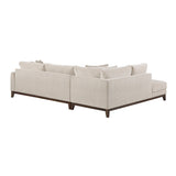 Juniper Taupe Chenille 2-Piece Sectional with Left Chaise by Homelegance at Eve Furniture