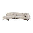 Juniper Taupe Chenille 2-Piece Sectional with Left Chaise by Homelegance at Eve Furniture
