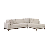 Juniper Taupe Chenille 2-Piece Sectional with Right Chaise by Homelegance at Eve Furniture