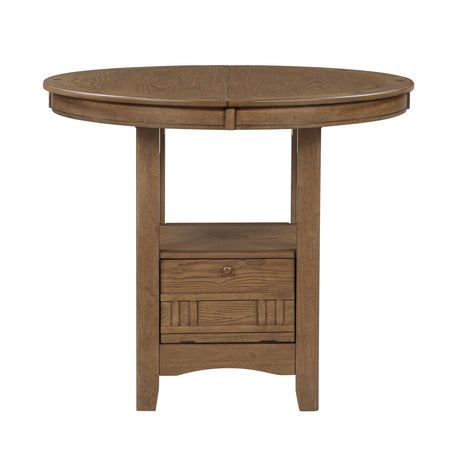 Junipero Brown 5-Piece Round/Oval Counter Height Set by Homelegance at Eve Furniture