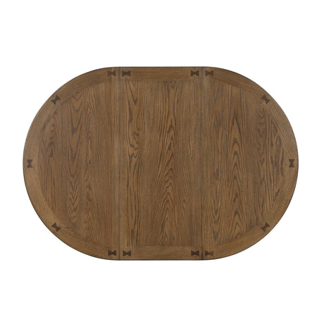 Junipero Brown 5-Piece Round/Oval Counter Height Set by Homelegance at Eve Furniture
